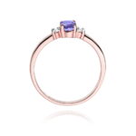 Inel Aur 14K cu Tanzanit 0.40 ct si Diamante 0.08 ct - Imagine 9