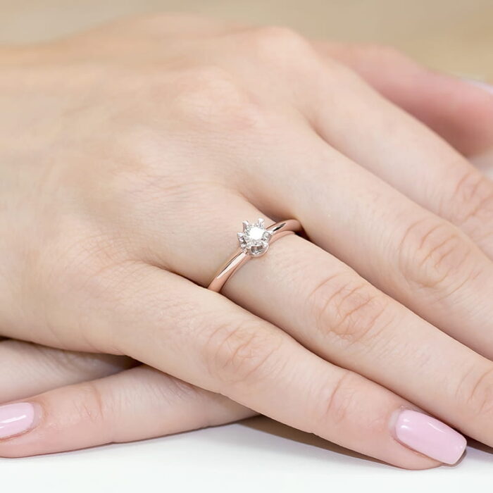 Inel Aur 14K cu Diamant 0.30 ct - Imagine 11