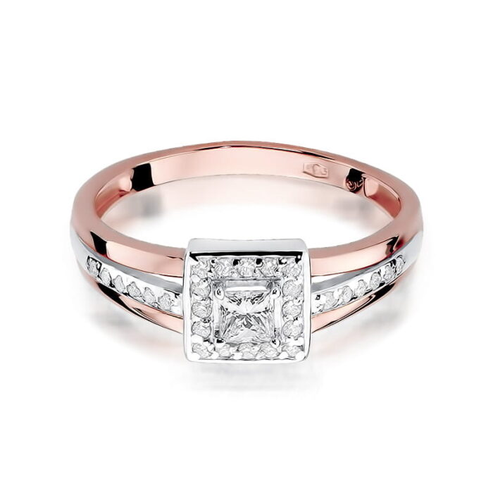 Inel Aur 14K cu Diamante 0.29 ct - Imagine 9
