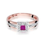 Inel Aur 14K cu Rubin 0.20 ct - Imagine 9