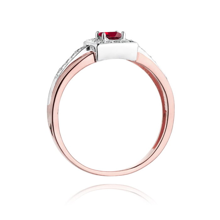 Inel Aur 14K cu Rubin 0.20 ct - Imagine 10