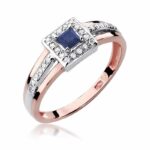 Inel Aur 14K cu Safir 0.20 ct - Imagine 8