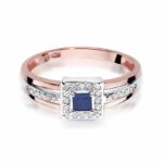 Inel Aur 14K cu Safir 0.20 ct - Imagine 9