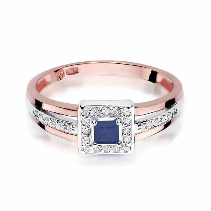 Inel Aur 14K cu Safir 0.20 ct - Imagine 9