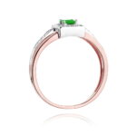 Inel Aur 14K cu Smarald 0.15 ct - Imagine 10