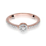 Inel Aur 14K cu Diamant 0.19 ct - Imagine 8