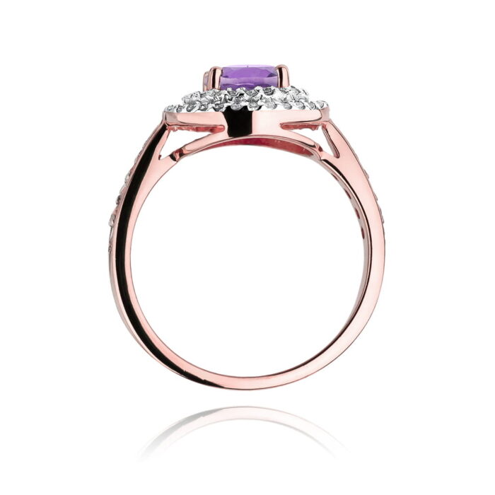 Inel Aur 14K cu Ametist 0.90 ct - Imagine 10