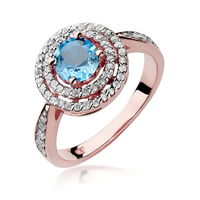 Inel Aur 14K cu Topaz 0.80 ct - Imagine 8
