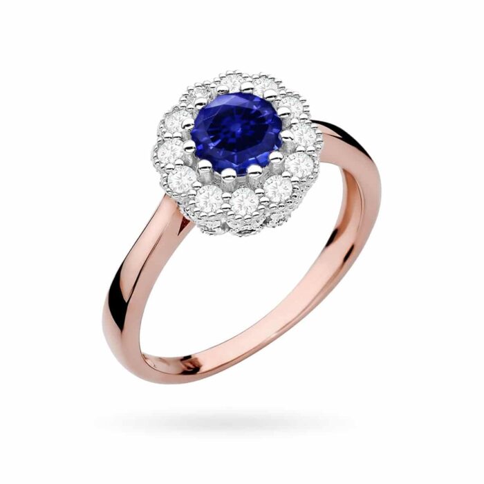Inel Aur 14k cu Safir 0.50 ct - Imagine 8