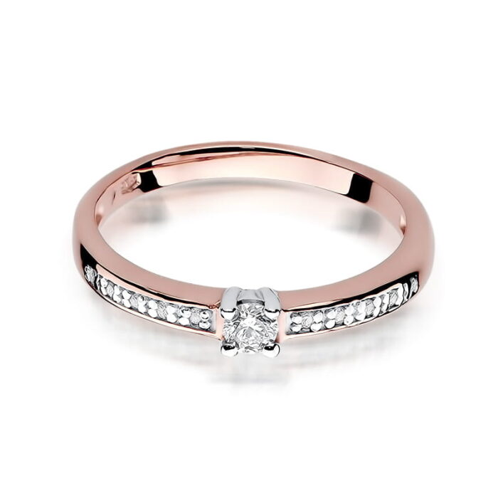Inel Aur 14K cu Diamante 0.13 ct - Imagine 9