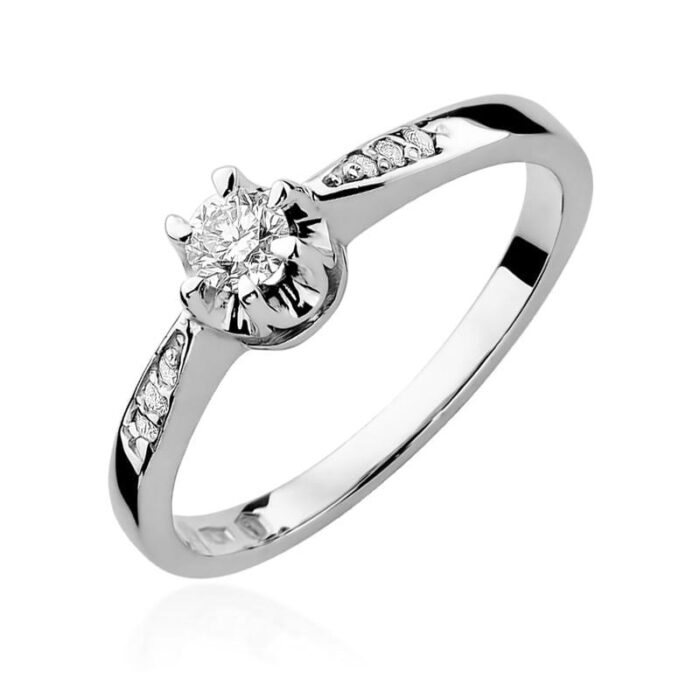 Inel Aur 14K W291 Diamant 0.23ct - Imagine 9
