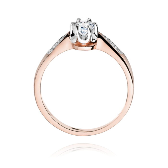Inel Aur 14K W291 Diamant 0.23ct - Imagine 7
