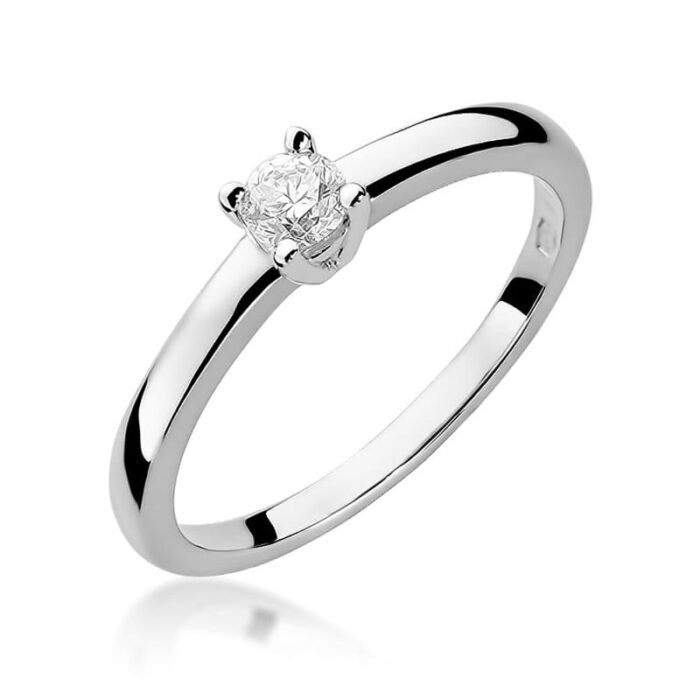 Inel Aur 14K W292 Diamant 0.15ct - Imagine 9