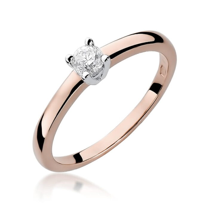 Inel Aur 14K W292 Diamant 0.15ct - Imagine 5