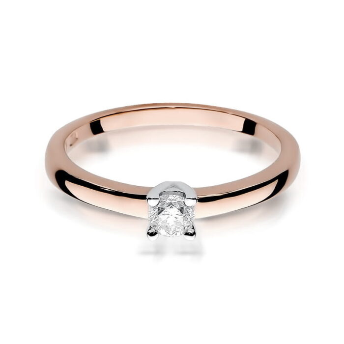 Inel Aur 14K W292 Diamant 0.15ct - Imagine 6