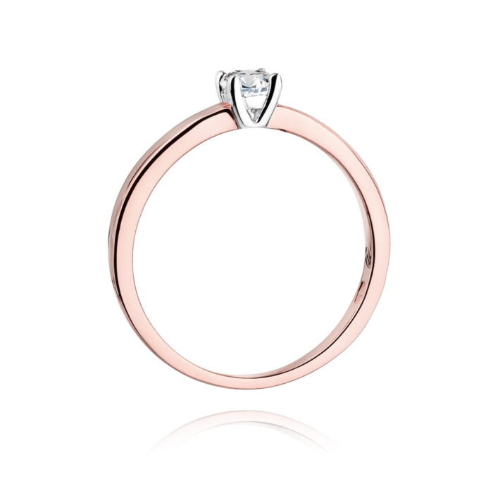Inel Aur 14K cu Diamant 0.20 ct - Imagine 10