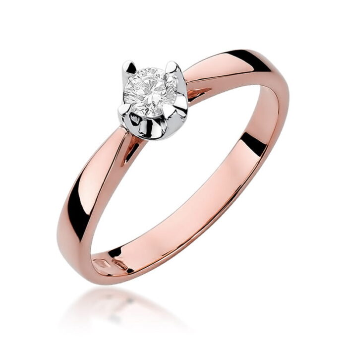 Inel Aur 14K cu Diamant 0.20 ct - Imagine 8