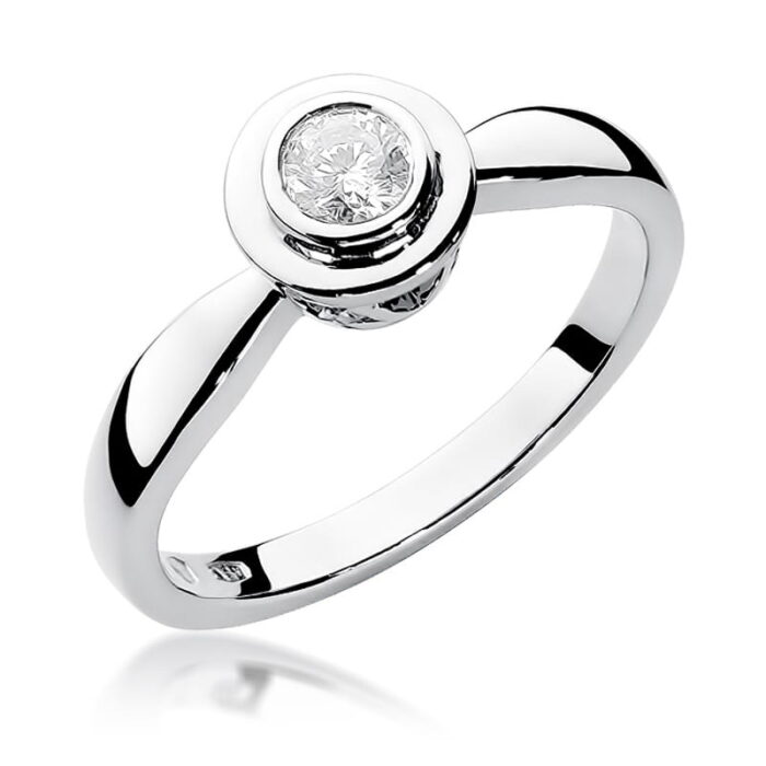 Inel Aur 14k cu Diamant 0.30 ct - Imagine 9