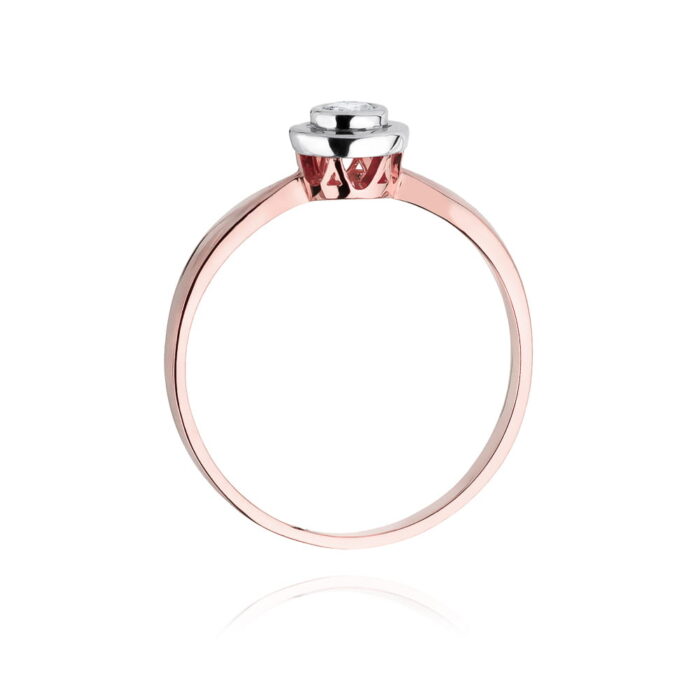 Inel Aur 14K cu Diamant 0.15 ct - Imagine 10