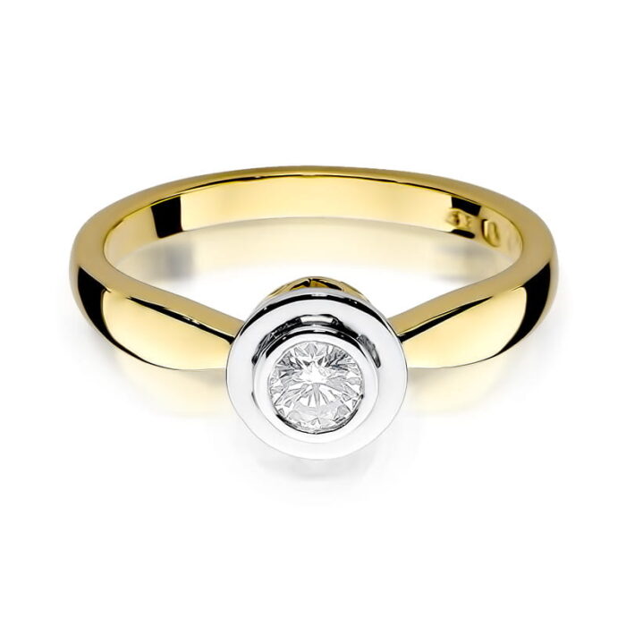 Inel Aur 14k cu Diamant 0.30 ct - Imagine 2