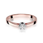 Inel Aur 14k cu Diamant 0.12 ct - Imagine 6
