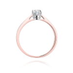 Inel Aur 14k cu Diamant 0.12 ct - Imagine 7