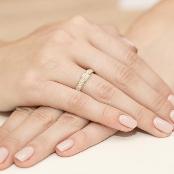 Inel Aur 14K W297 Diamante 0.19ct - Imagine 3