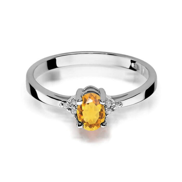 Inel Aur 14K W301 Citrin 0.60ct - Imagine 10