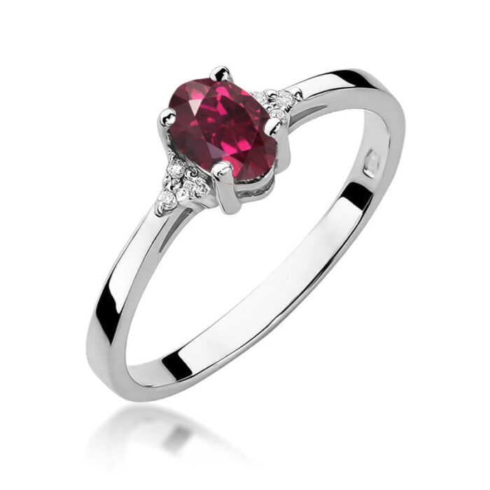 Inel Aur 14K W301 Rodolit 0.50ct - Imagine 9
