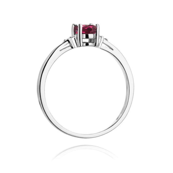 Inel Aur 14K W301 Rodolit 0.50ct - Imagine 11