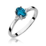 Inel Aur 14K W301 Topaz London Blue 0.50ct - Imagine 7