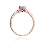 Inel Aur 14K W301 Ametist 0.40ct Diamante - Imagine 7