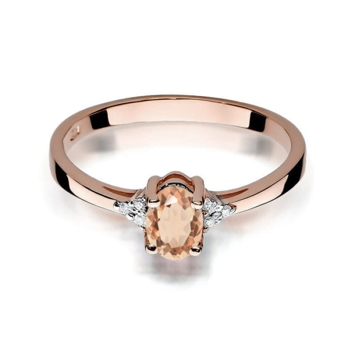 Inel Aur 14K W301 Morganit 0.40ct - Imagine 6