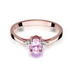Inel Aur 14K cu Topaz Roz 0.50 ct - Imagine 8
