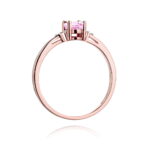 Inel Aur 14K cu Topaz Roz 0.50 ct - Imagine 9