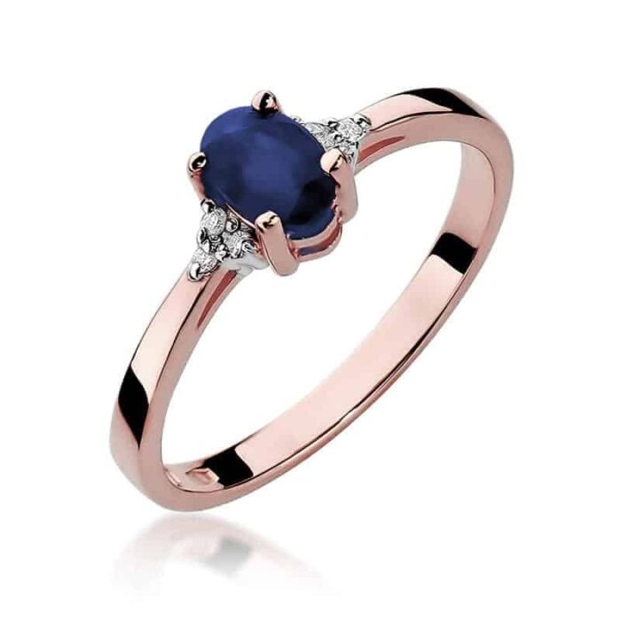 Inel Aur 14k cu Safir 0.70 ct - Imagine 8