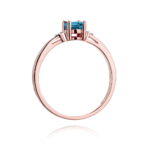 Inel Aur 14K cu Topaz Albastru 0.50 ct - Imagine 10