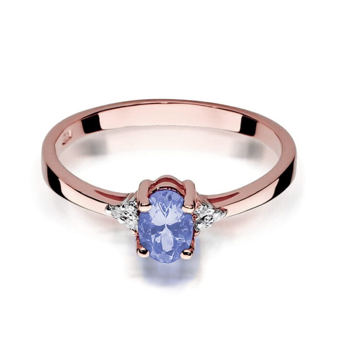 Inel Aur 14K cu Tanzanit 0.40 ct - Imagine 8