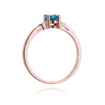 Inel Aur 14K W301 Topaz London Blue 0.50ct - Imagine 6