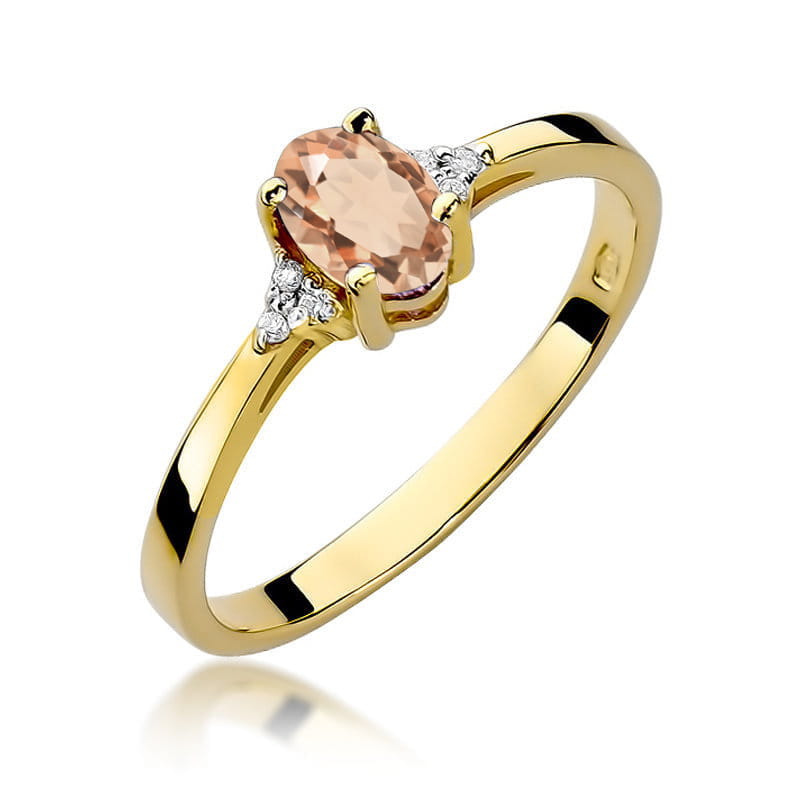 W301-Z-585-M0.40_1.jpg Inel Aur 14K W301 Morganit 0.40ct - Imagine 1