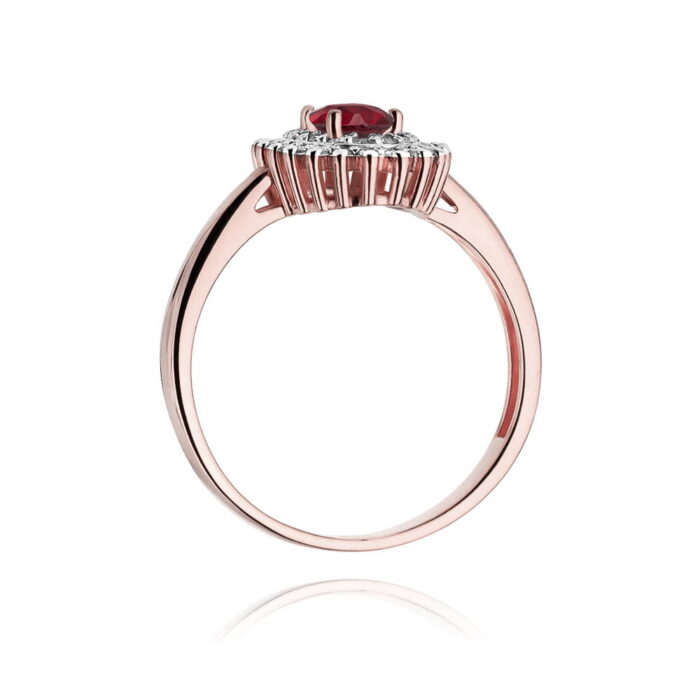 Inel Aur 14k cu Rubin 0.60 ct - Imagine 10