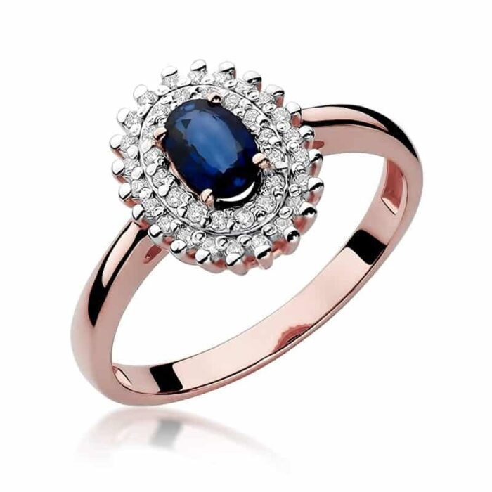 Inel Aur 14k cu Safir 0.70 ct - Imagine 8