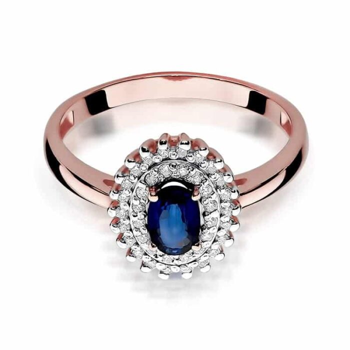 Inel Aur 14k cu Safir 0.70 ct - Imagine 9