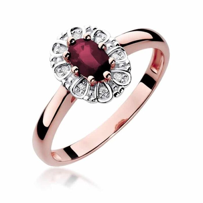 Inel Aur 14k cu Rubin 0.60 ct - Imagine 8