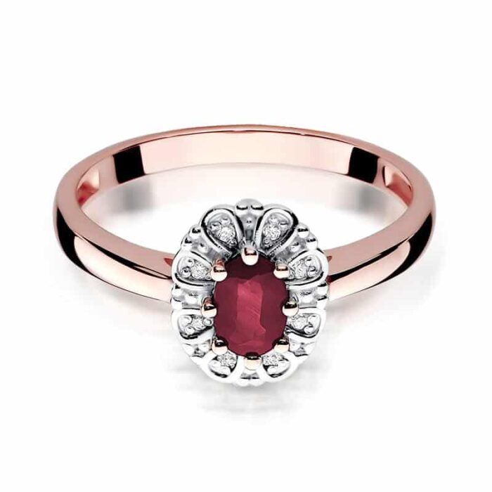 Inel Aur 14k cu Rubin 0.60 ct - Imagine 9