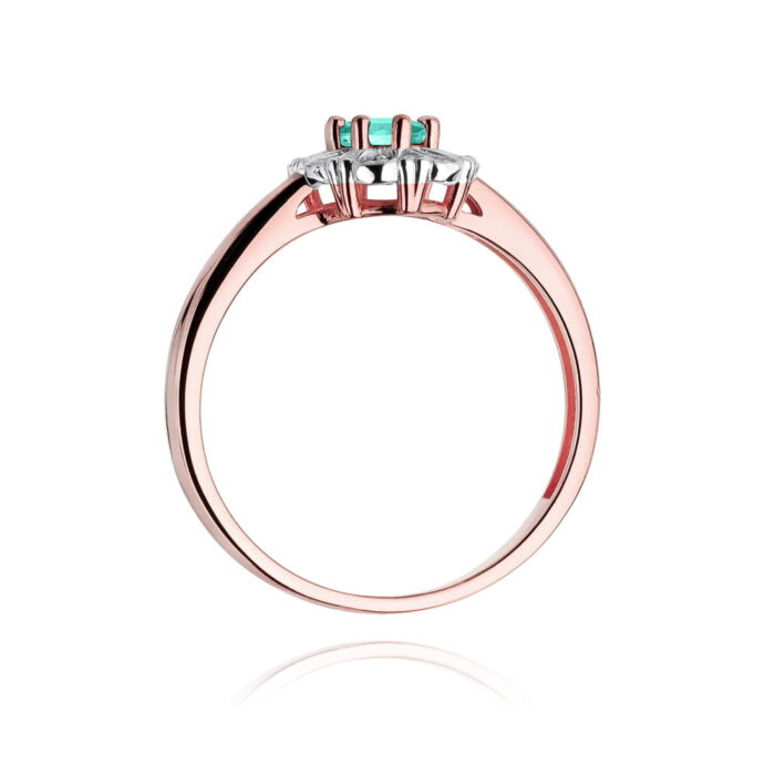 Inel Aur 14K cu Smarald 0.40 ct - Imagine 10