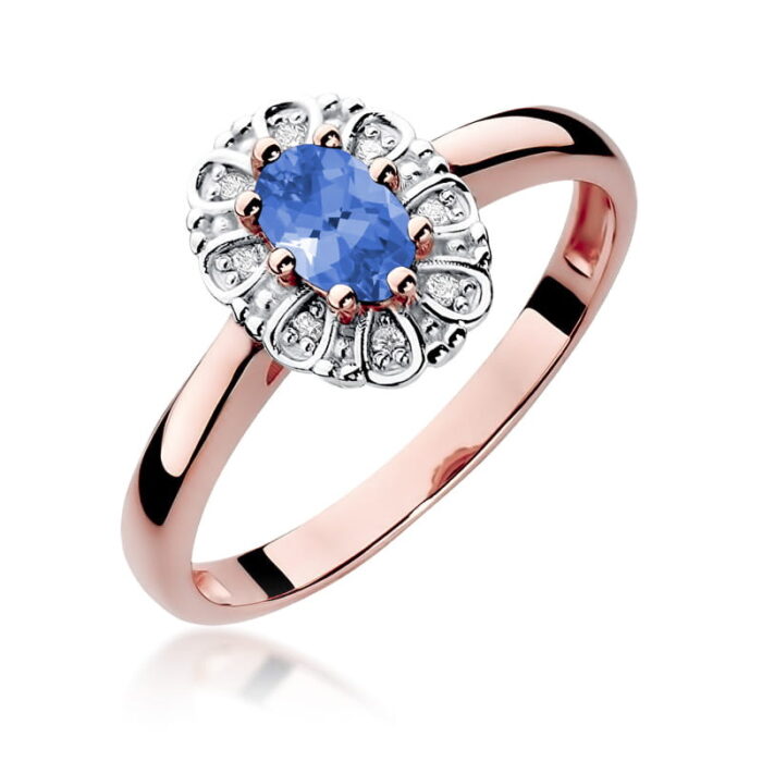 Inel Aur 14K cu Tanzanit 0.40 ct - Imagine 8