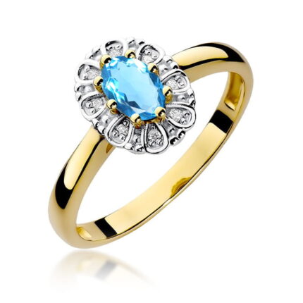 Inel Aur 14K W304 Topaz 0.50ct