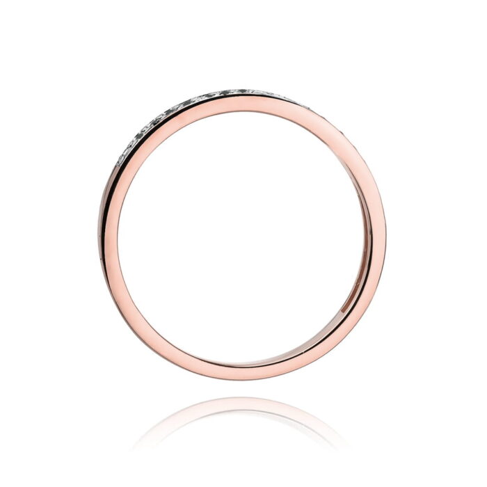 Inel Aur 14k cu Diamant Negru 0.09 ct - Imagine 10