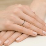 Inel Aur 14k cu Diamant Negru 0.09 ct - Imagine 4
